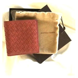 Bottega Veneta bifold wallet - terra-cotta leather